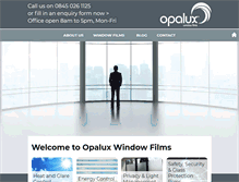 Tablet Screenshot of opaluxwindowfilms.com